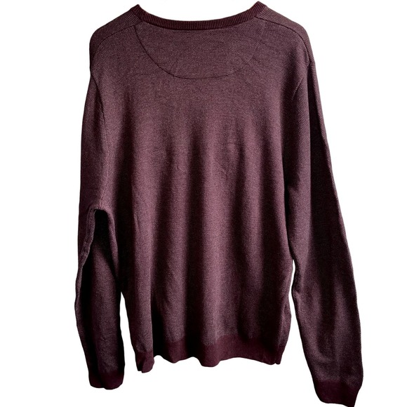 Nordstrom Sweater Mens XL Men's Wool Blend Birdseye Crewneck NWOT * - Picture 6 of 6